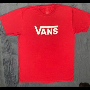 Vans t-shirt red size Large